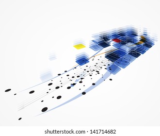 abstract futuristic internet high computer technology business background