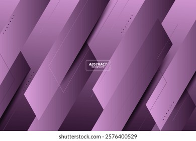 Abstract futuristic light purple gradient illustration background with 3D look and simple line pattern. Cool and luxury design. Vector Eps10