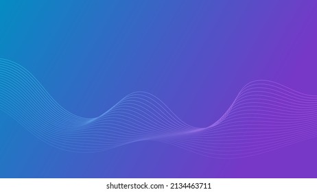 abstract futuristic line and geometric shape on blue and purple gradient color background for modern creative graphic design 