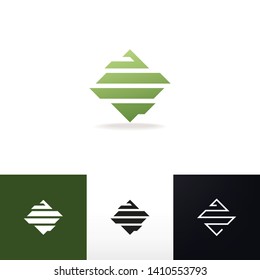 Abstract futuristic logo design. Vector image.