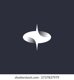 abstract futuristic logo design vector template
