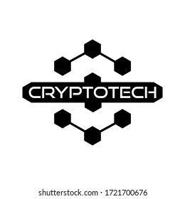 Abstraktes futuristisches Logo. Science-Fiction-Symbol  