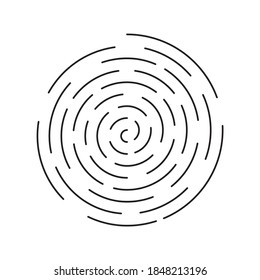 Abstract Futuristic Maze Spiral Vector Isolated Stock Vector (Royalty ...