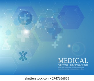 abstract futuristic medical vector background.