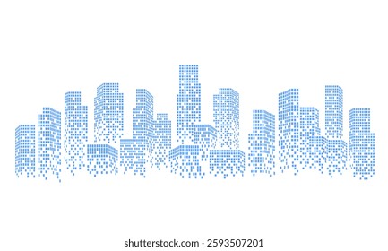 Abstract futuristic modern background, civil engineering backdrop, Architecture digital illustration.