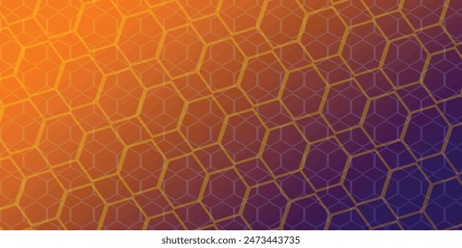 Abstract futuristic modern background with hexagons. 3d render illustration