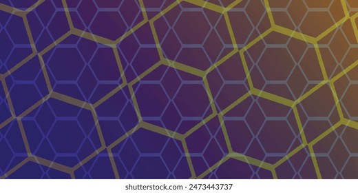 Abstractas fondo moderno futurista con hexágonos. ilustración de procesamiento 3d