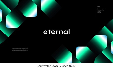 Abstract Futuristic and Modern Geometric Background, for Branding, Advertising and Promotion. Minimalist Banner or Cover Design Template with Gradient Shapes