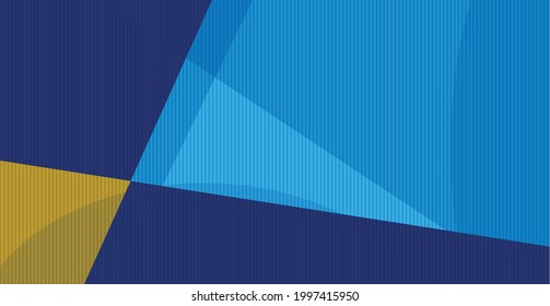 Abstract futuristic modern graphic background with vertical lines. yellow, dark blue and sky blue creative color design. Vector illustration