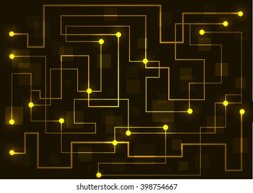 Abstract futuristic modern hi-tech glowing background illustration