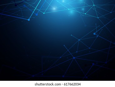 Abstract futuristic Molecules circuit board technology concept background