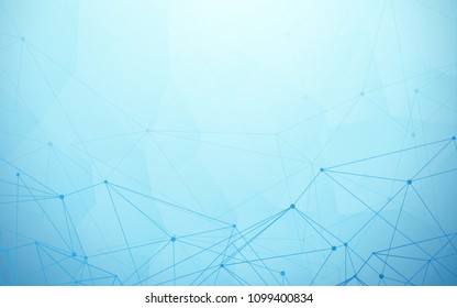 Abstract futuristic Molecules lines circuit board technology concept background