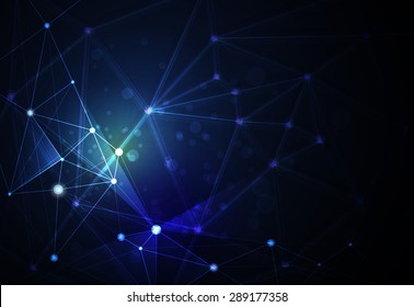 Abstract futuristic - Molecules technology background. Illustration Vector design digital technology concept