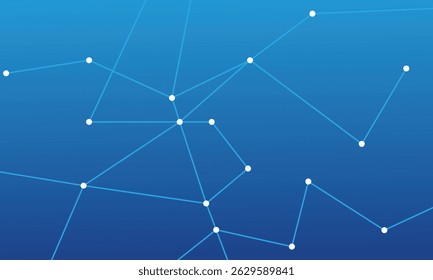 Abstract futuristic molecules technology with line art shapes on dark blue background. Illustration Vector design digital technology concept. vector art illustration