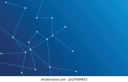 Abstract futuristic molecules technology with line art shapes on dark blue background. Illustration Vector design digital technology concept. vector art illustration