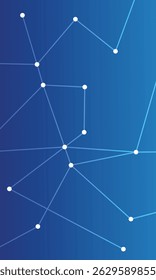 Abstract futuristic molecules technology with line art shapes on dark blue background. Illustration Vector design digital technology concept. vector art illustration