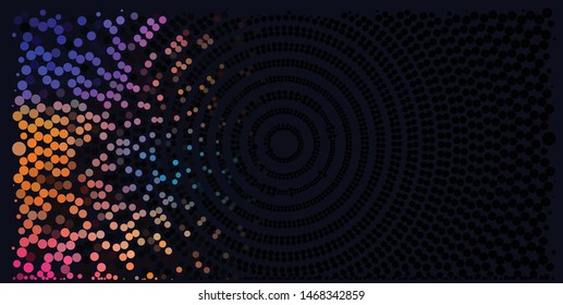 Abstract futuristic - Molecules technology with polygonal  on dark background. Illustration Vector design digital technology concept
