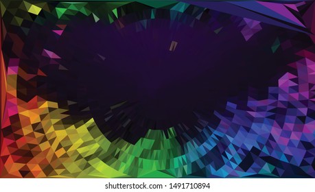 Abstract futuristic - Molecules technology with polygonal  on dark background. Illustration Vector design digital technology concept
