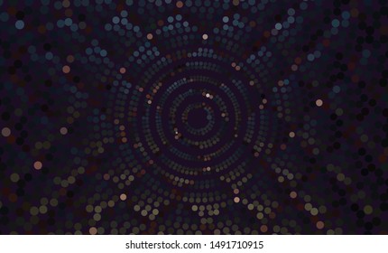Abstract futuristic - Molecules technology with polygonal  on dark background. Illustration Vector design digital technology concept