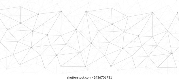 Abstract futuristic - Molecules technology with polygonal shapes on white background. Illustration Vector design digital technology concept. Global network connection.	

