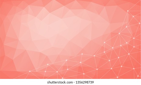 Abstract futuristic - Molecules technology with triangular shapes on blue background. Illustration Vector design digital technology concept.