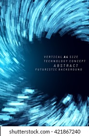 Abstract futuristic moving lines background. Ideal for technology concept works, brochure and flyer cover template designs.