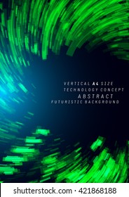 Abstract futuristic moving lines background. Ideal for technology concept works, brochure and flyer cover template designs.