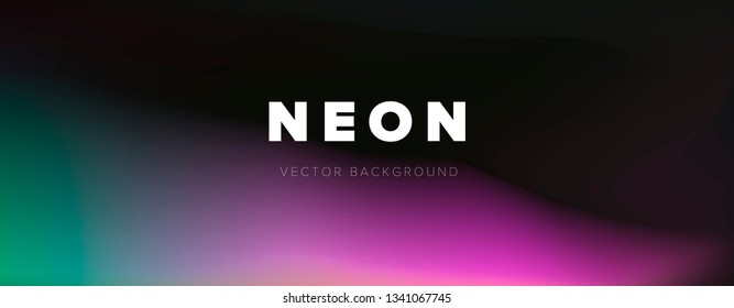 Abstract futuristic neon background with radiant stains. 