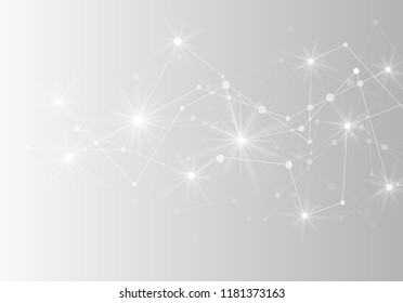 Abstract futuristic network. Vector illustration.