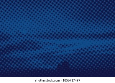Abstract futuristic night sky halftone pattern. Comic background. Dotted backdrop with circles, dots, point large scale. Design element for web banners, posters, cards, wallpapers, sites. 