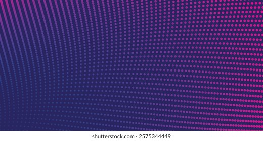 Abstract futuristic particle lines mesh on blue and pink background with light effect. Technology concept. Vector illustration eps 