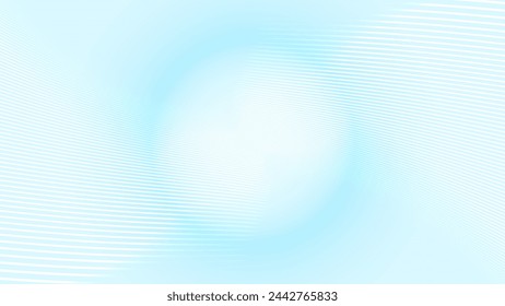 Abstract futuristic pattern line wave on Circle technology blue color gradient background. Vector illustration 