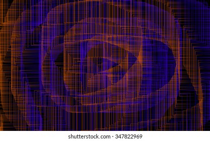 Abstract futuristic plexus - - vector illustration 