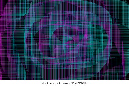 Abstract futuristic plexus - - vector illustration 