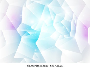 Abstract futuristic polygons and lines technology concept background