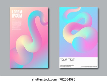 Abstract futuristic poster, liquid background.  Modern liquid color shapes template with trendy gradient. For poster, banner, screen,  flyer, brochure, identity card design. Vector illustration EPS10.