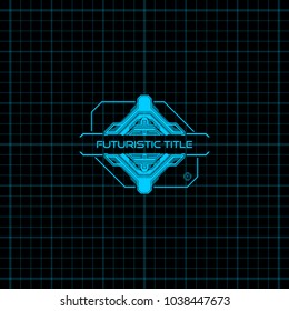Abstract Futuristic Presentation Infographic User Interface HUD