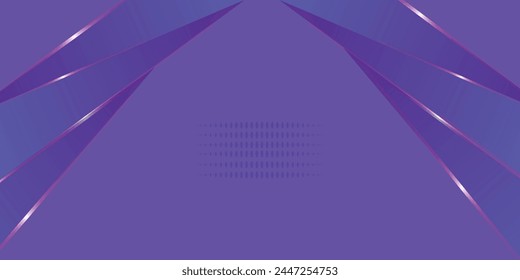 Abstract futuristic purple gradient game banner design template with metal technology concept. vektor illustration