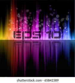 Abstract Futuristic Rainbow Lights Background for Poster of Flyers