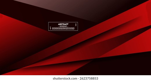 Abstract futuristic red background with trendy shadow. Vector Eps10
