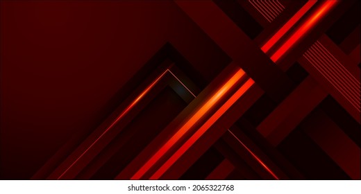 Abstract futuristic red and black gaming background with modern esport shapes. Vector design template technology concept can use element game banner, sport poster, cyber wallpaper, web, advertising