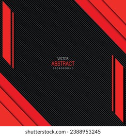 Abstract, futuristic red and black geometric diagonal background. Can be used for cover templates, posters, web banners, flyers, print ads.