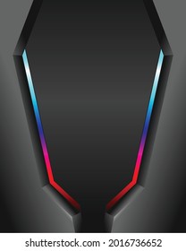 Abstract Futuristic with RGB Light Background Vector