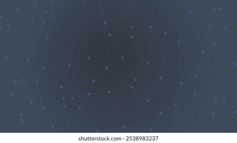 Abstract Futuristic Sci Fi Hud Background Dark Blue Poly Vector Design