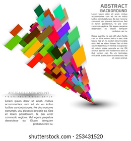Abstract futuristic shape design