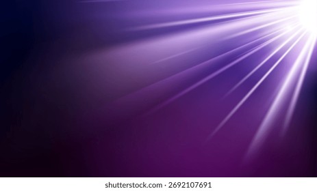 Luzes brilhantes futuristas abstratas sobre fundo escuro, ilustração de vetor