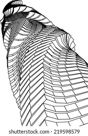 abstract futuristic skyscraper architecture 