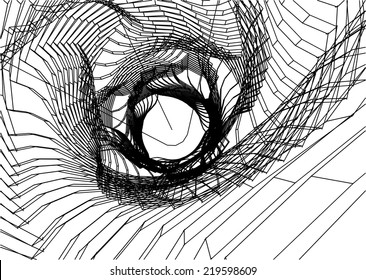 abstract futuristic skyscraper architecture 