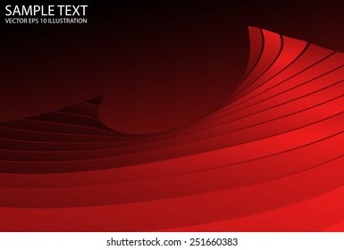 Abstract futuristic space red vector background template - Vector abstract space red  background  illustration
