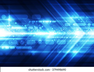 Abstract futuristic speed technology background. Illustration Vector